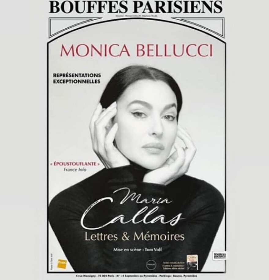 Η Μόνικα Μπελούτσι τον Σεπτέμβριο στο Ηρώδειο ως άλλη  Μαρία Κάλλας