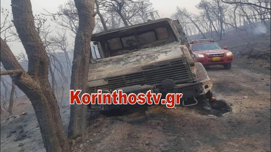 Φωτιά στην Κορινθία: Κάηκε σπίτι στο Αλαμάνο