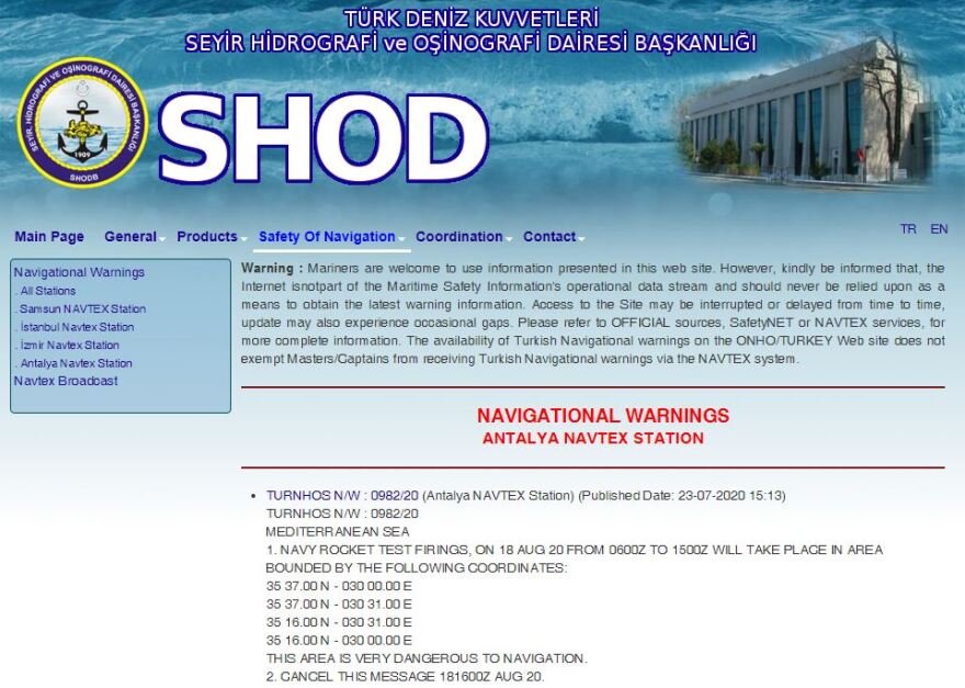 «Πόλεμος» NAVTEX Κύπρου-Τουρκίας για ρωσική άσκηση