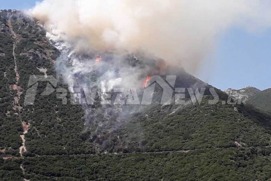 Μεγάλη φωτιά στην Πρέβεζα