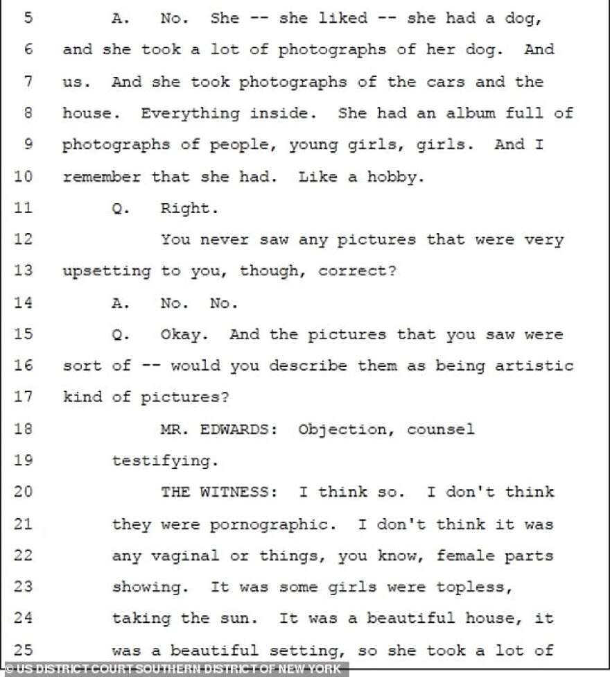 Γκισλέιν Μάξγουελ: Κρατούσε άλμπουμ με τόπλες κορίτσια στο σπίτι του παιδόφιλου Έπσταϊν, λέει μάρτυρας