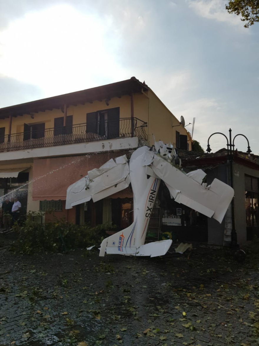 Πρώτη Σερρών: Βίντεο-ντοκουμέντο με την «τρελή» πορεία του μονοκινητήριου αεροσκάφους πριν την πτώση