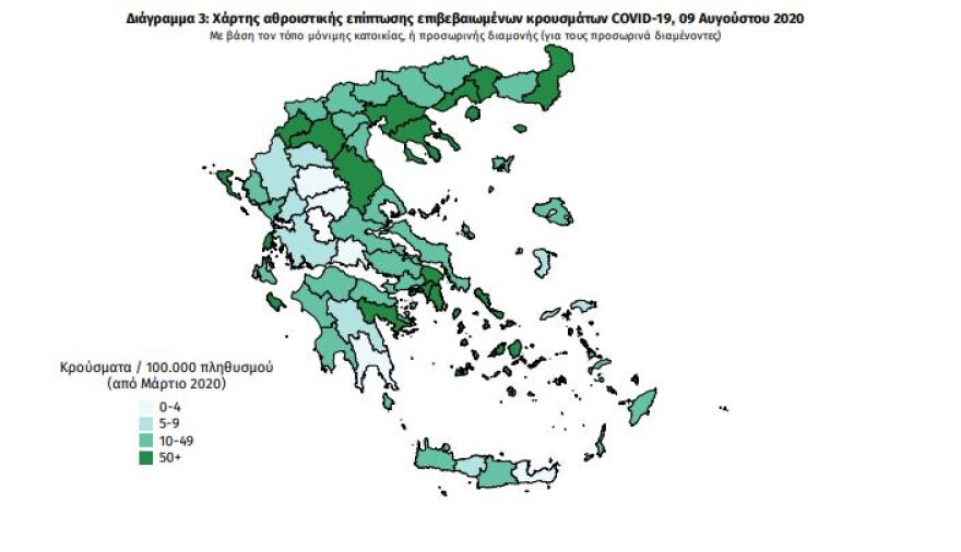Κορωνοϊός: Νέο «άλμα» με 203 κρούσματα - 38 στην Αττική, 35 στη Θεσσαλονίκη
