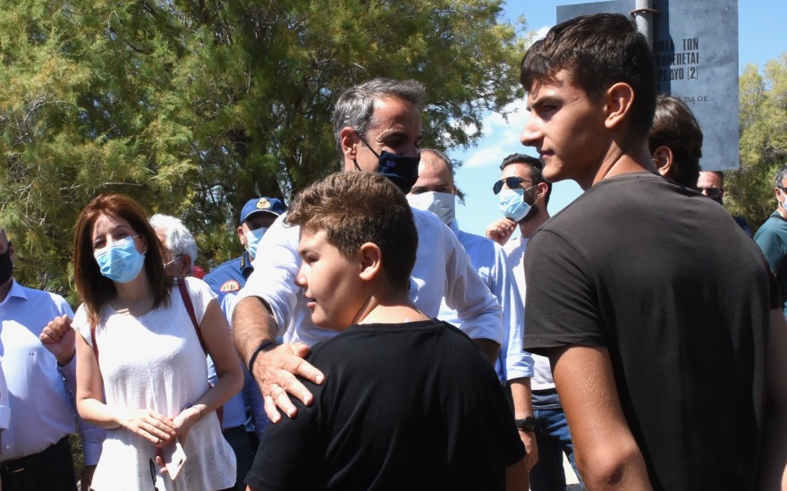 Στην Εύβοια ο Κυριάκος Μητσοτάκης - Δείτε βίντεο