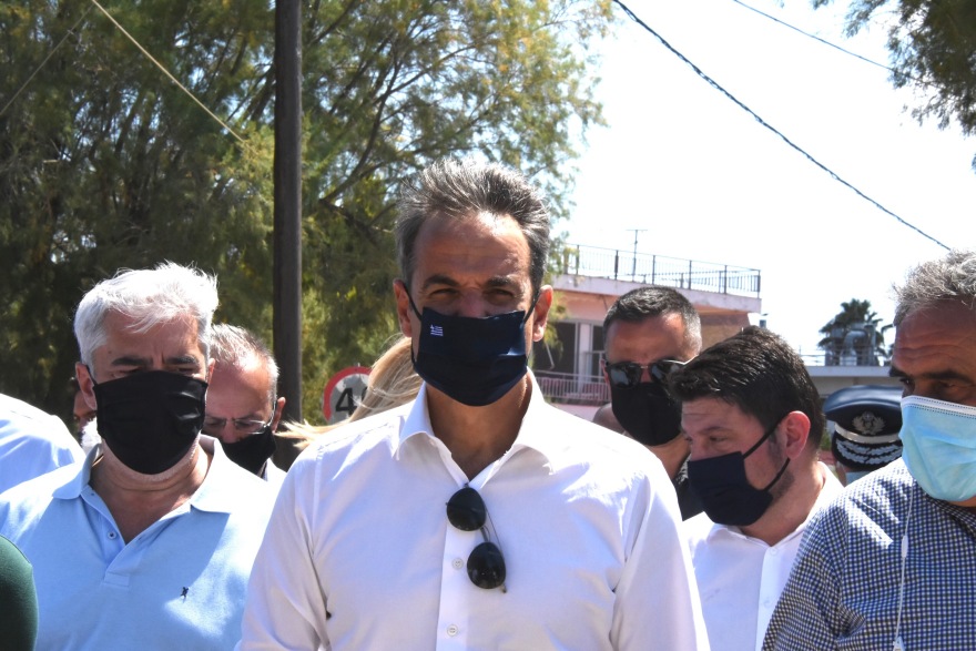 Στην Εύβοια ο Κυριάκος Μητσοτάκης - Δείτε βίντεο