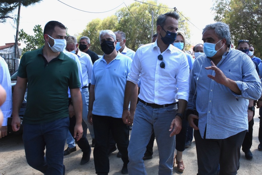 Στην Εύβοια ο Κυριάκος Μητσοτάκης - Δείτε βίντεο