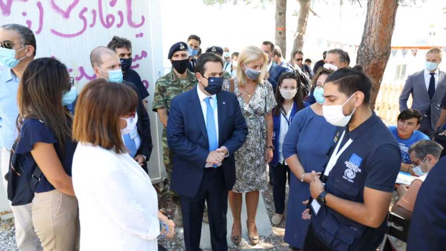 Μεταναστευτικό: Στη Μυτιλήνη βρέθηκαν Σακελλαροπούλου και Μηταράκης