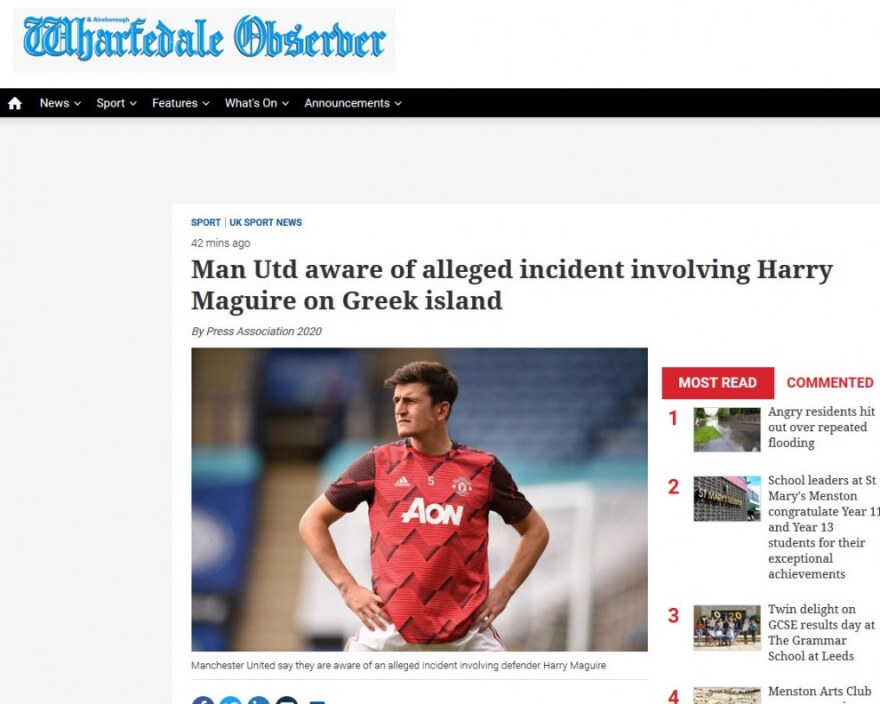 Πρώτο θέμα στα βρετανικά Μέσα η σύλληψη του Μαγκουάιρ στη Μύκονο