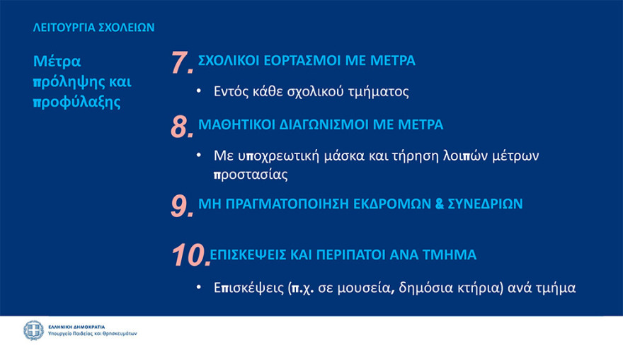 Κεραμέως: Πιθανή παράταση στο άνοιγμα των σχολείων - Την 1η Σεπτεμβρίου οι τελικές αποφάσεις - Δείτε όλα τα μέτρα