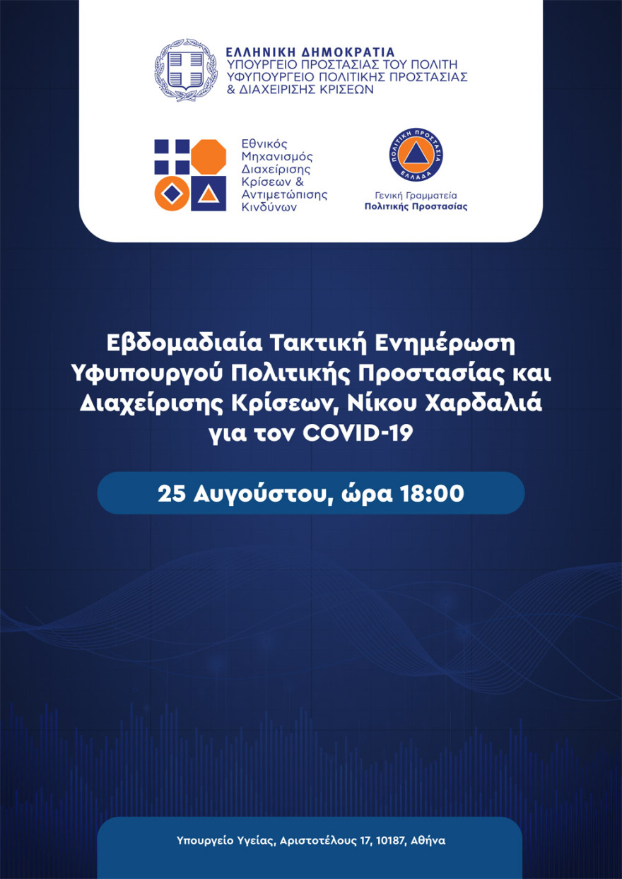 Χαρδαλιάς: Δεν φταίει ο τουρισμός για την έξαρση - Έγιναν 360.206 τεστ στα σημεία εισόδου και βρέθηκαν 723 κρούσματα