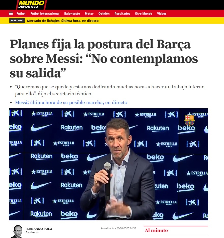 Μπαρτσελόνα: «Εμείς υπολογίζουμε στον Μέσι και για το μέλλον...»