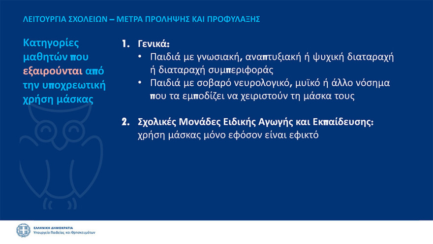 Άνοιγμα σχολείων: Στις 14 Σεπτεμβρίου το πρώτο κουδούνι 