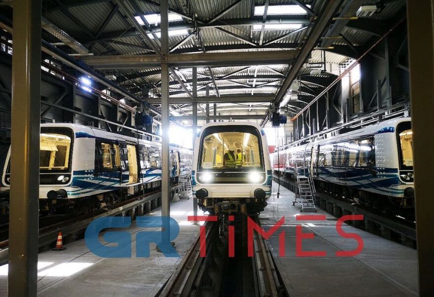Το μετρό Θεσσαλονίκης σε κίνηση για πρώτη φορά 