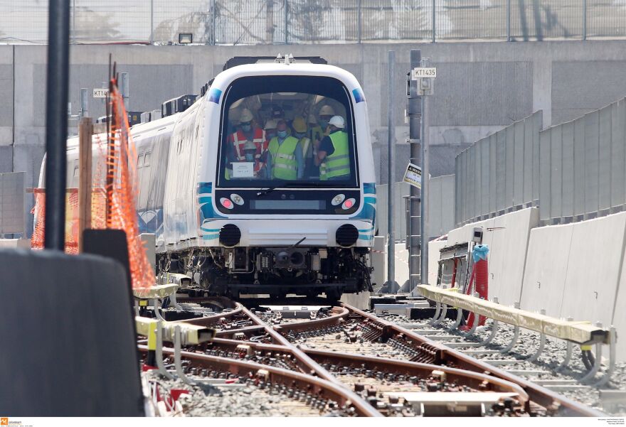 Το μετρό Θεσσαλονίκης σε κίνηση για πρώτη φορά 