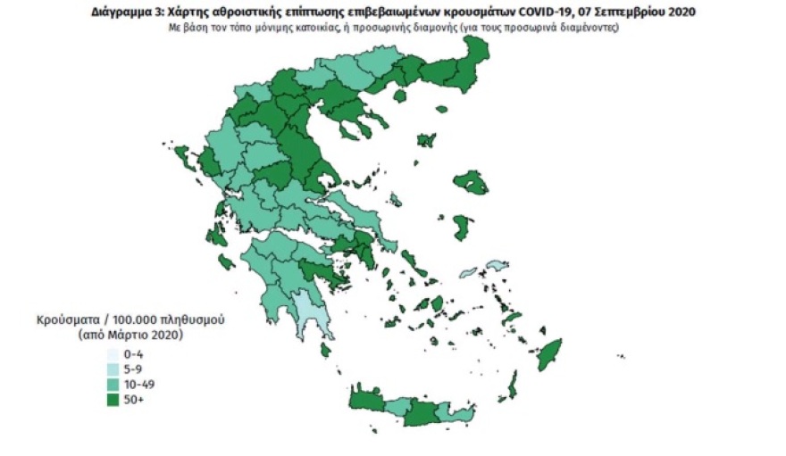 Κορωνοϊός: 156 νέα κρούσματα - Τα 101 στην Αττική