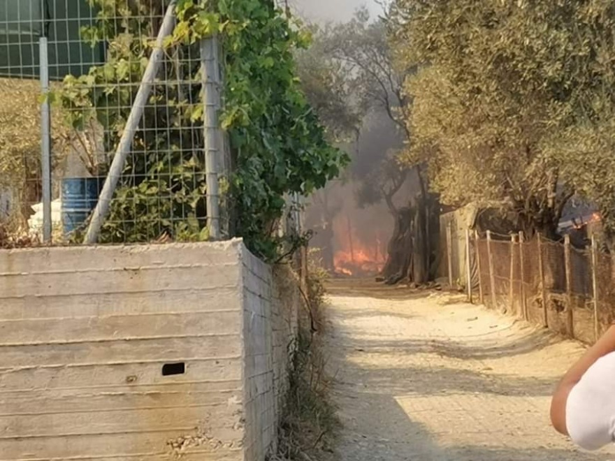 Νέα φωτιά στο ΚΥΤ της Μόριας