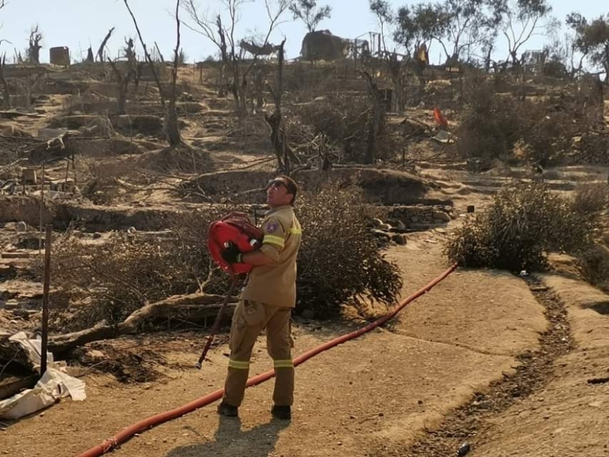 Νέα φωτιά στο ΚΥΤ της Μόριας
