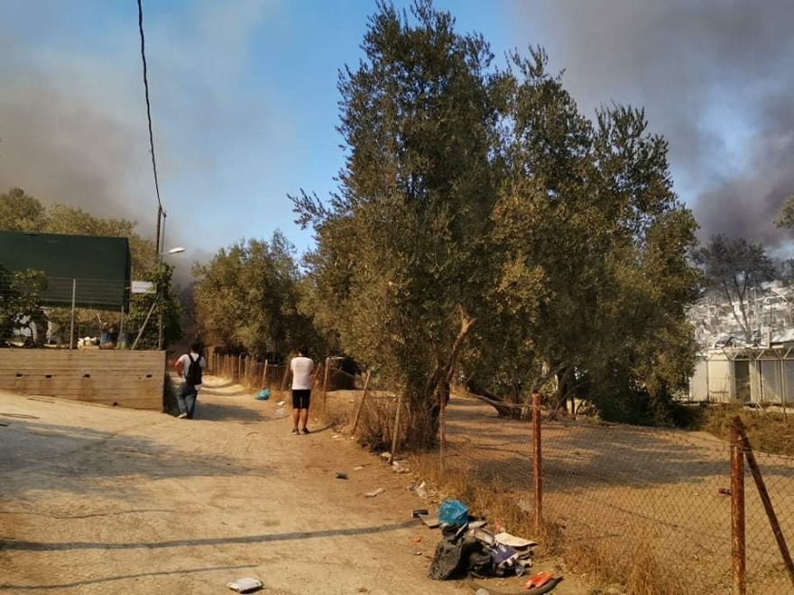 Νέα φωτιά στο ΚΥΤ της Μόριας