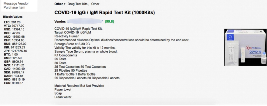 Dark Web: Πώς πλουτίζουν οι «μαυραγορίτες» του κορωνοϊού