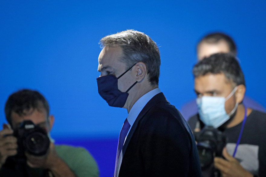 ΔΕΘ 2020: Προσαρμοσμένη στην... εποχή του κορωνοϊού η συνέντευξη Μητσοτάκη (φωτό)