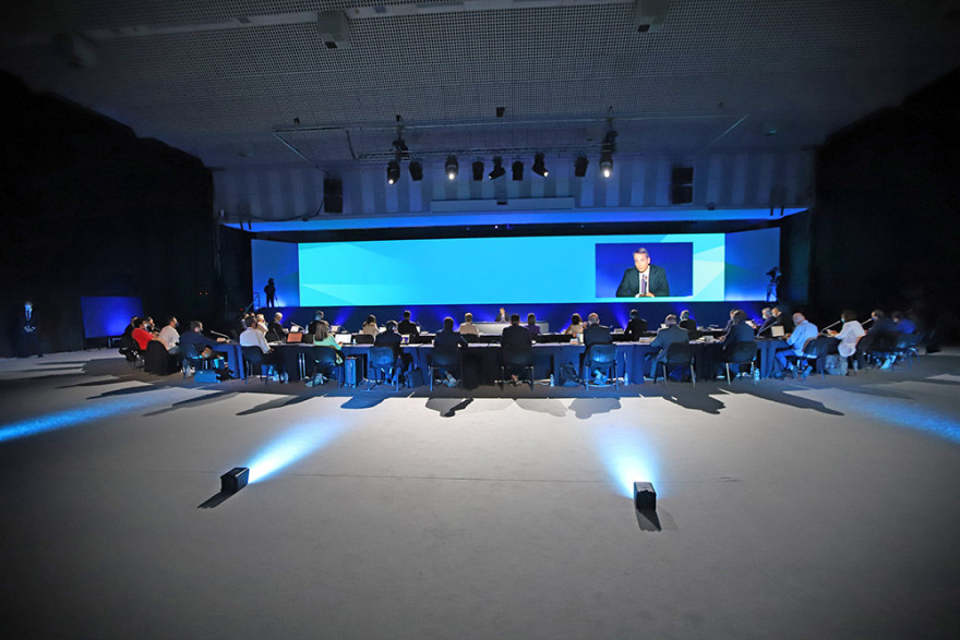 ΔΕΘ 2020: Προσαρμοσμένη στην... εποχή του κορωνοϊού η συνέντευξη Μητσοτάκη (φωτό)