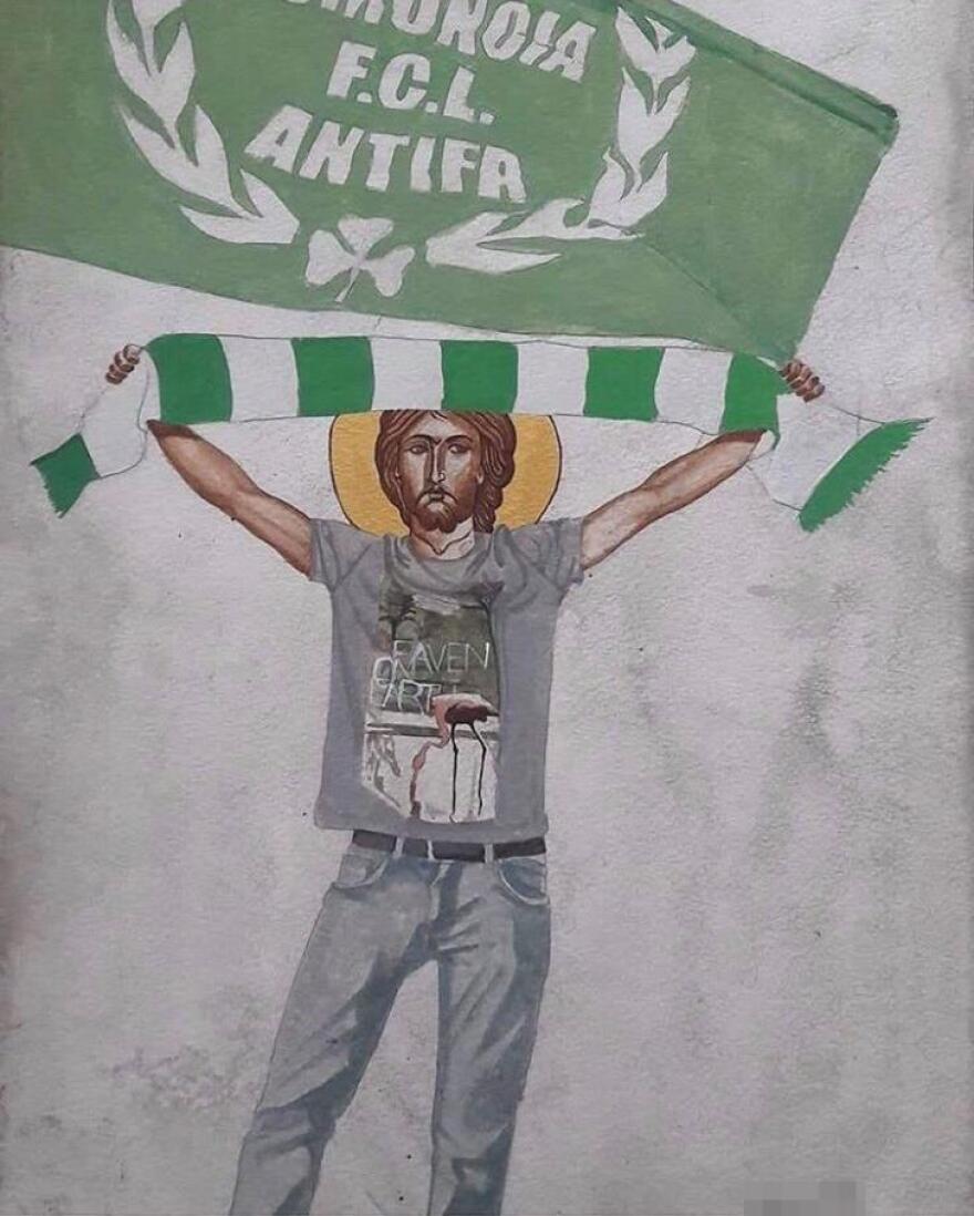 Κύπρος: Σάλος με καθηγητή γυμνασίου που ζωγράφισε τον Χριστό ως... χούλιγκαν!