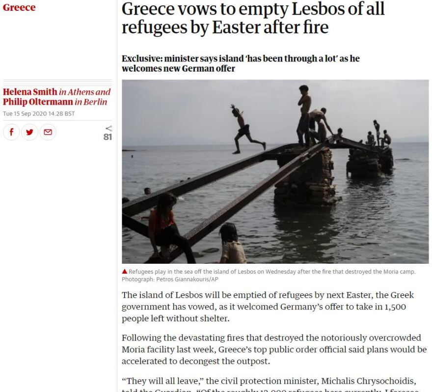 Αστυνομική επιχείρηση στη Λέσβο για τη μεταφορά των μεταναστών στο Καρά Τεπέ - Δείτε βίντεο 