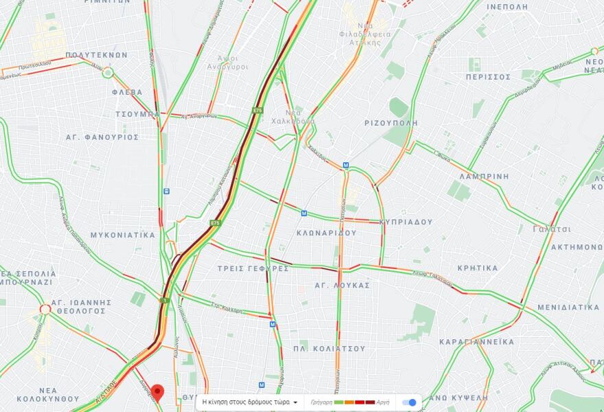 Κίνηση: Τροχαίο στον Κηφισό και μποτιλιάρισμα χιλιομέτρων