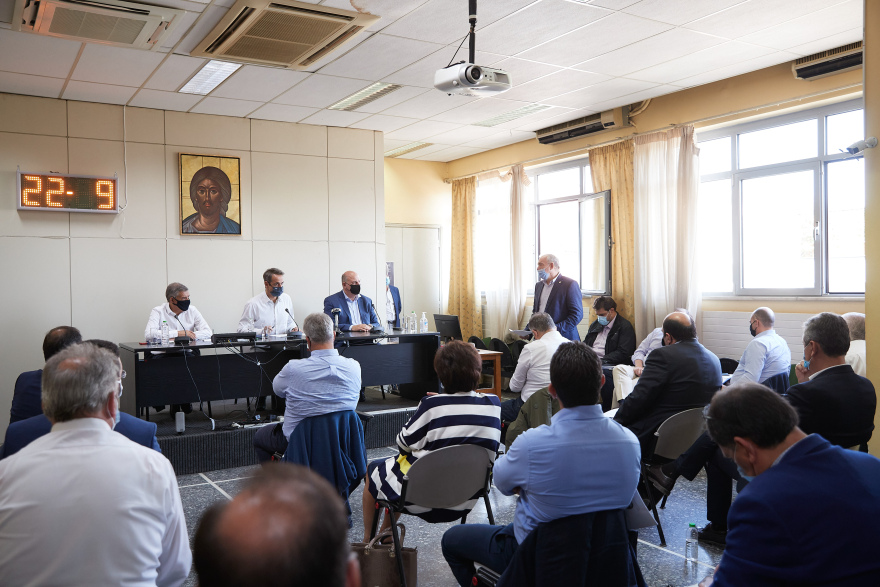 Κυριάκος Μητσοτάκης: Επίσκεψη του πρωθυπουργού στις πληγείσες περιοχές στην Καρδίτσα