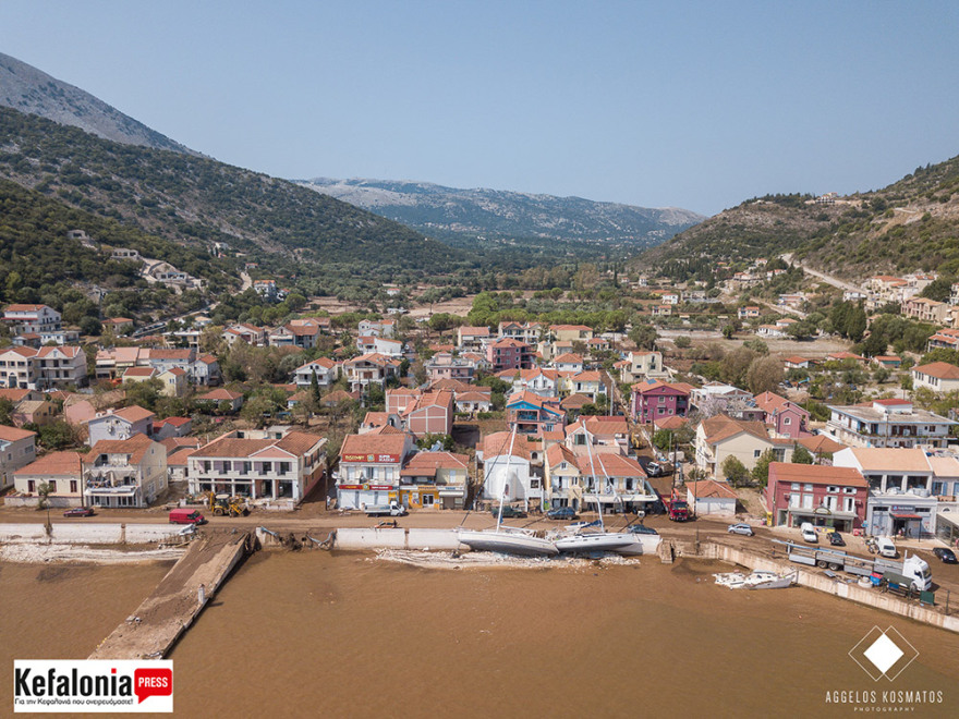 Κεφαλονιά: Εικόνες βιβλικής καταστροφής σε Άσσο και Αγία Ευφημία – Φωτογραφίες από drone 