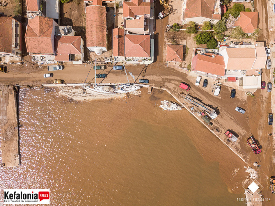 Κεφαλονιά: Εικόνες βιβλικής καταστροφής σε Άσσο και Αγία Ευφημία – Φωτογραφίες από drone 