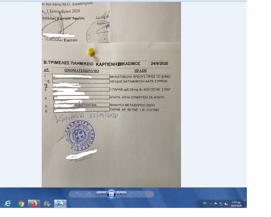 Καρπενήσι: Στο εδώλιο 80χρονη γιατί δεν είχε κόψει τα νύχια στο γαϊδούρι της