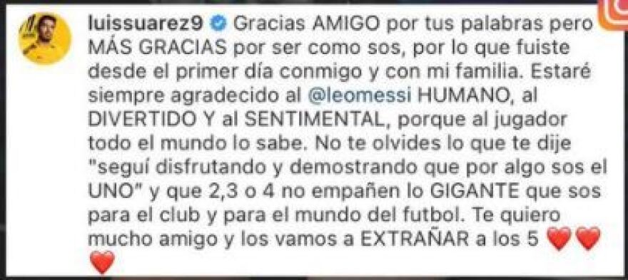 Το «ευχαριστώ» του Σουάρες στον Μέσι με… καρφιά για τη διοίκηση της Μπαρτσελόνα