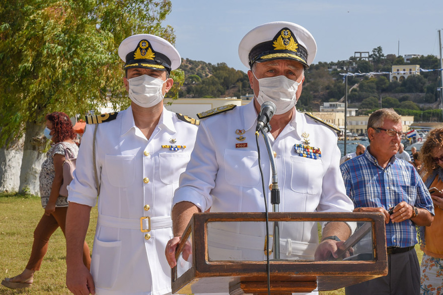 Λέρος: Τελετή για την 77η επέτειο από τη βύθιση του αντιτορπιλικού «Βασίλισσα Όλγα»
