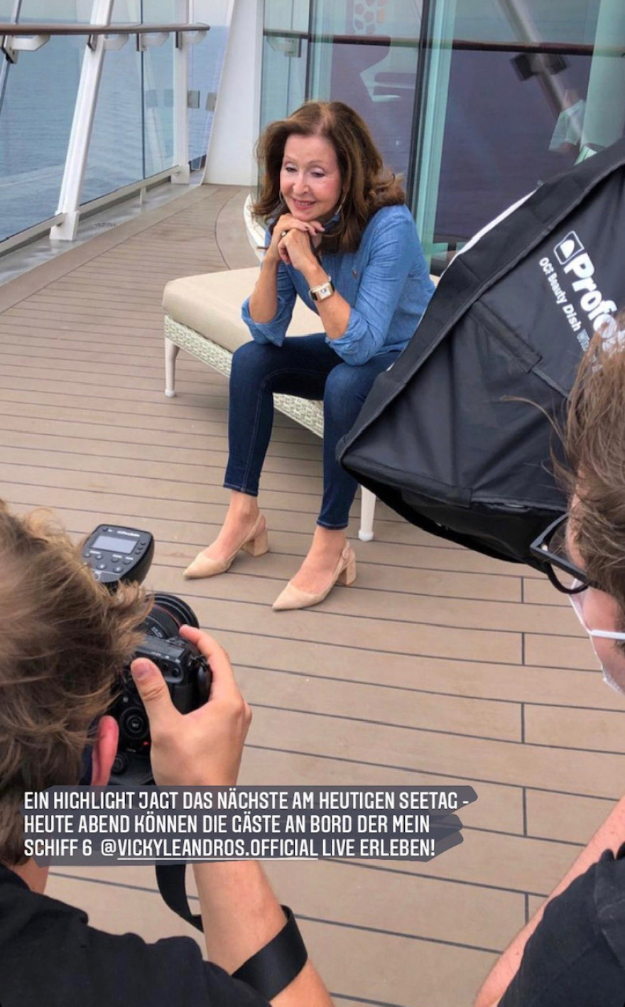 Και η Βίκυ Λέανδρος είχε ταξιδέψει πριν 10 μέρες με το κρουαζιερόπλοιο «Mein Shiff 6»