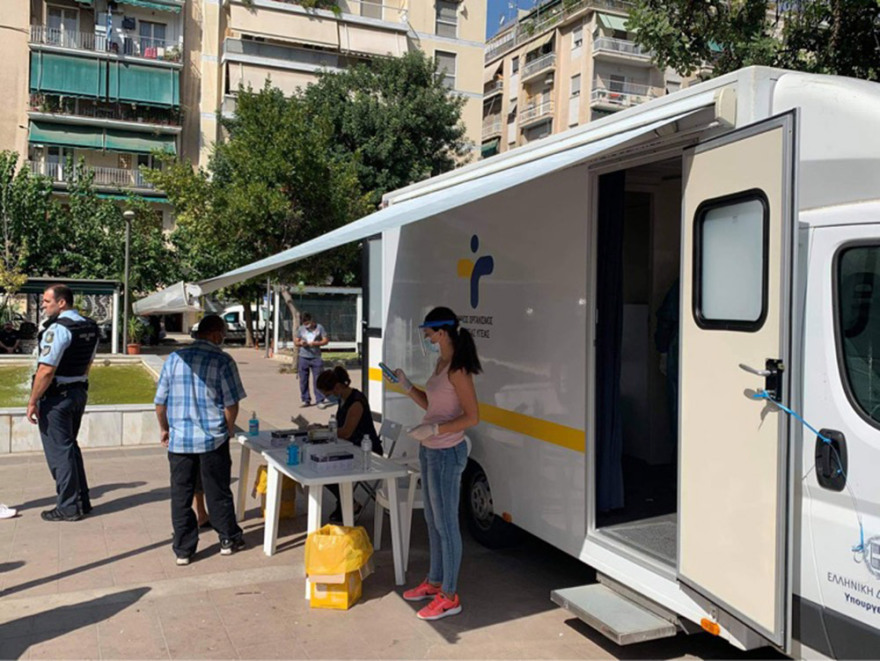 Κορωνοϊός: «Rapid test» στην πλατεία του Αγίου Παντελεήμονα 