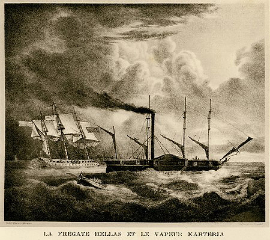 Σεπτέμβριος 1827 η ναυμαχία της Ιτέας (Αγκάλης) και η πανωλεθρία του τουρκικού στόλου