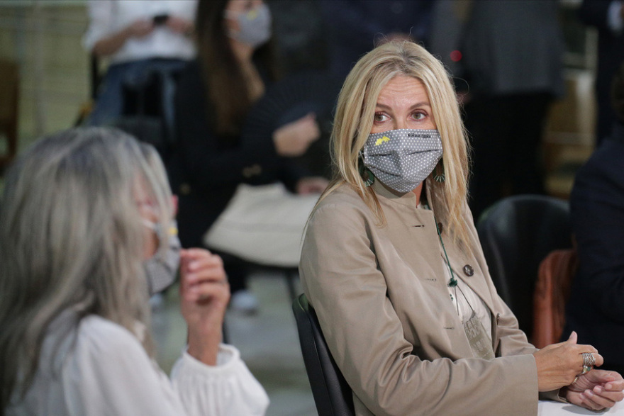 Θεσσαλονίκη: Η Μαρέβα Μητσοτάκη στα εγκαίνια χώρου για τα κακοποιημένα παιδιά