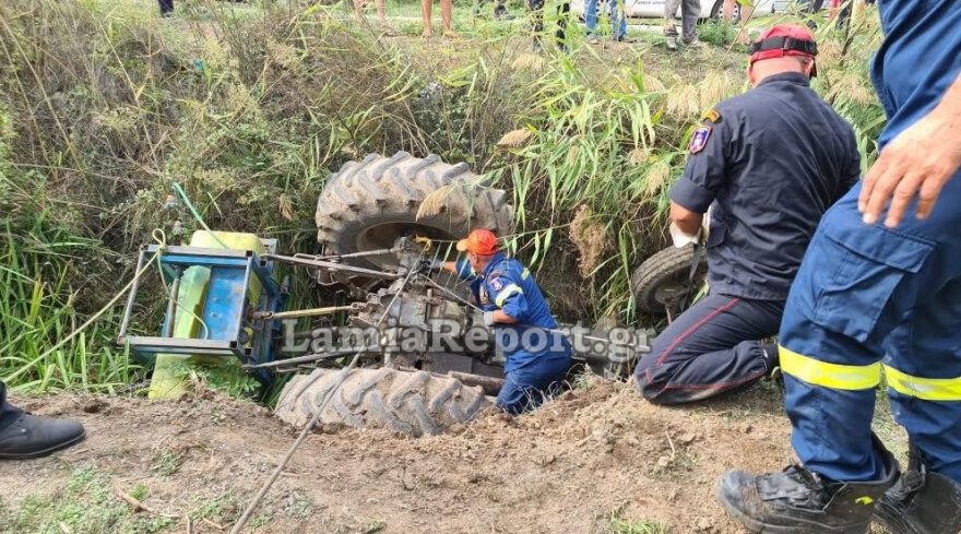 Λαμία: Αγρότης καταπλακώθηκε από το τρακτέρ του – Δείτε βίντεο