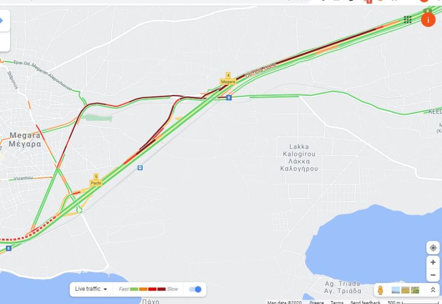 Απίστευτη ταλαιπωρία στην Αθηνών - Κορίνθου λόγω των κινητοποιήσεων των Ρομά 