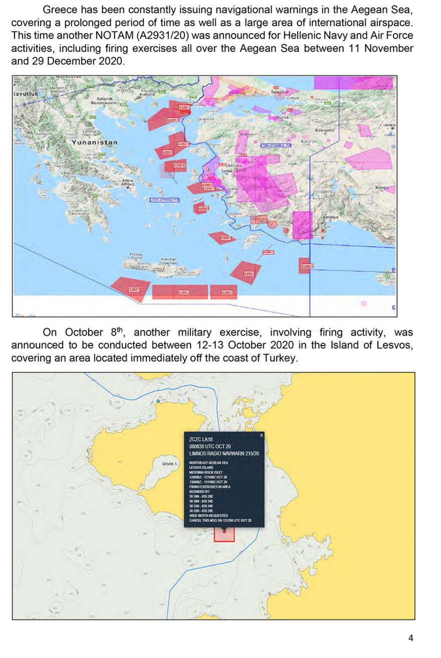 Προκλητικό non paper από την Τουρκία: Οι έξι λόγοι για τους οποίους βγάλαμε πάλι το Oruc Reis
