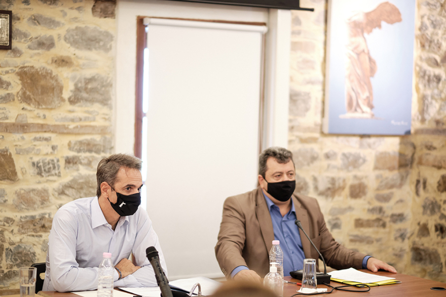 Στη Σαμοθράκη ο Κυριάκος Μητσοτάκης:  Πρώτο μέλημά μας η φροντίδα της ακριτικής Ελλάδας