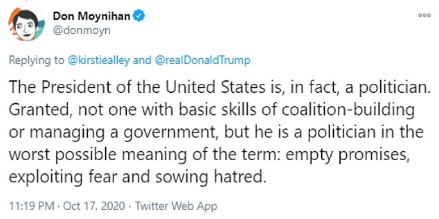 Εκλογές στις ΗΠΑ: Η Κίρστι Άλεϊ είπε «θα ψηφίσω τον Τραμπ» και έγινε χαμός