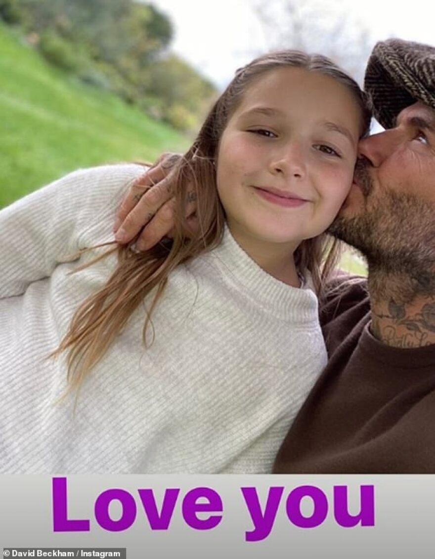 Το πατρικό φιλί του Μπέκαμ στο στόμα της κόρης του άναψε φωτιές στα social media 