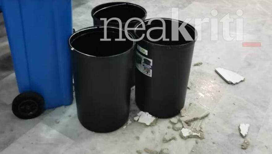 Προβλήματα από την κακοκαιρία στην Κρήτη - Έπεσε το… ταβάνι στο «Νίκος Καζαντζάκης» - Ποτάμια οι δρόμοι, πλημμύρισαν υπόγεια (βίντεο)