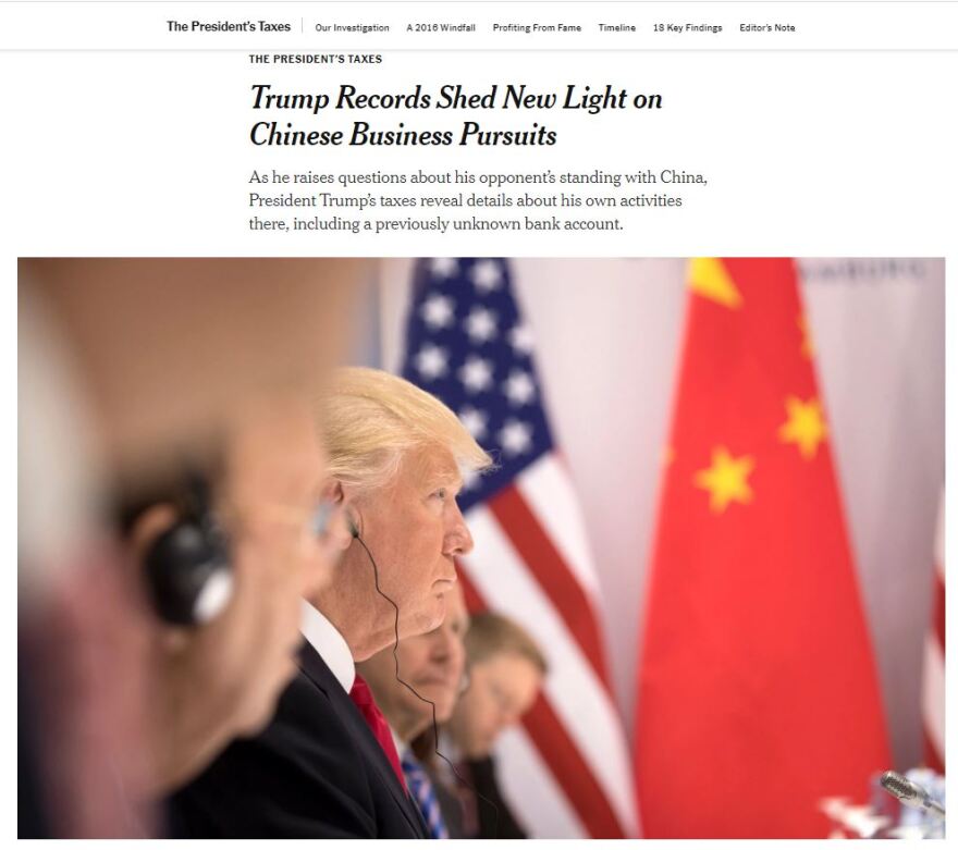 Ντόναλντ Τραμπ - New York Times: Έχει τραπεζικό λογαριασμό στην Κίνα και πλήρωσε φόρο $188.000