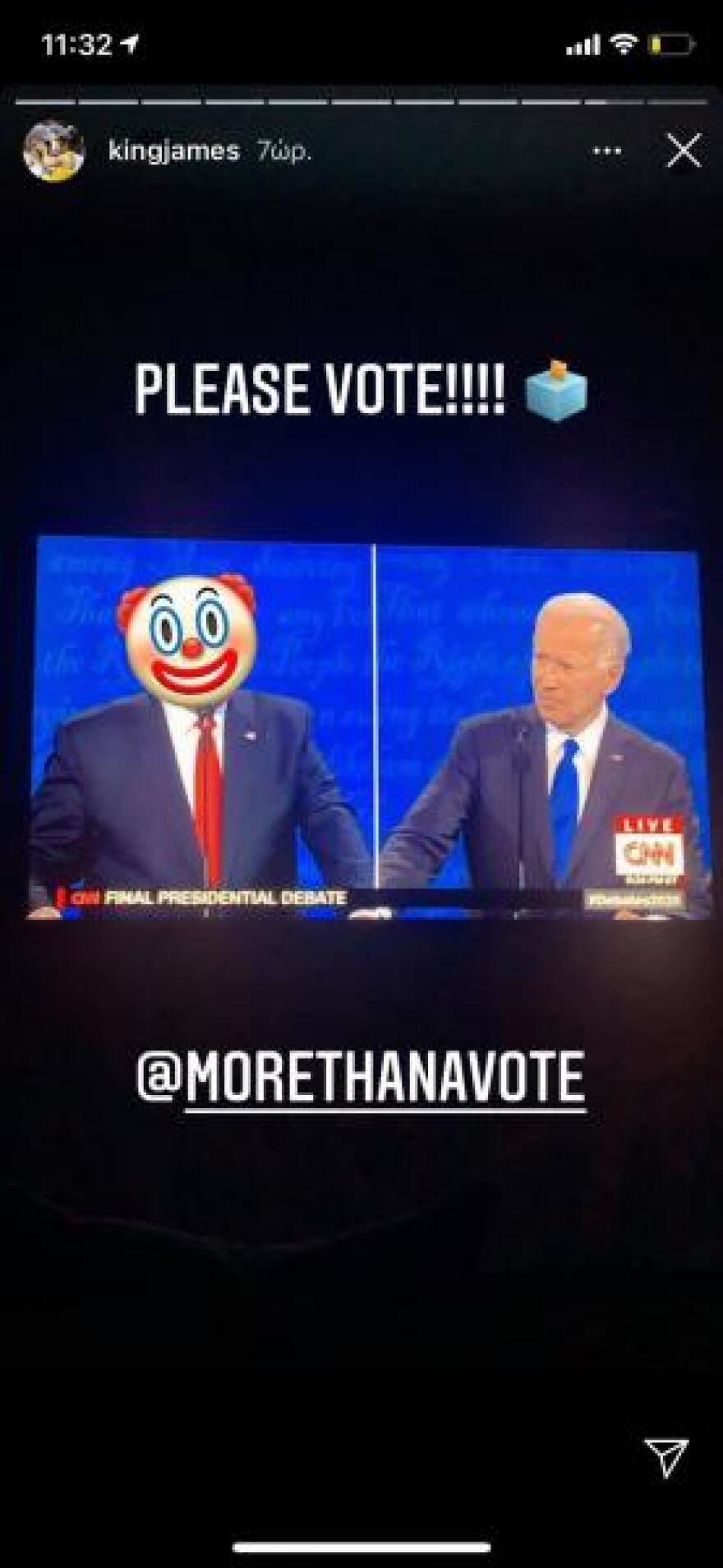 ΛεΜπρόν: Παρομοίασε τον Τραμπ με κλόουν και στήριξε Μπάιντεν 