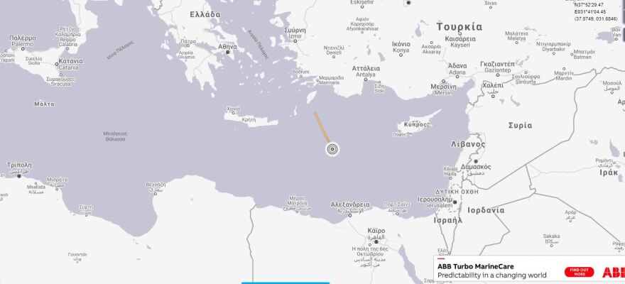 Oruc Reis: Συνεχίζονται τα «παιχνίδια» - Έπλευσε προς Αίγυπτο, έκανε στροφή και επιστρέφει