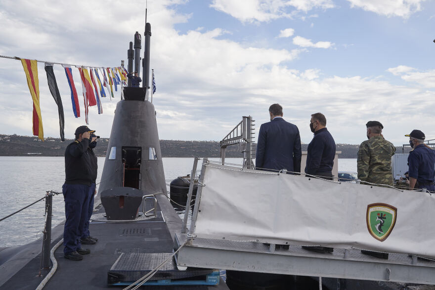 Μητσοτάκης: Στο υποβρύχιο «Κατσώνης» - Το «ευχαριστώ» για τις αόρατες ασπίδες