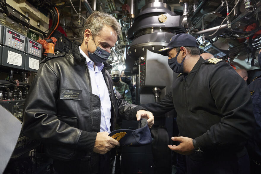 Μητσοτάκης: Στο υποβρύχιο «Κατσώνης» - Το «ευχαριστώ» για τις αόρατες ασπίδες